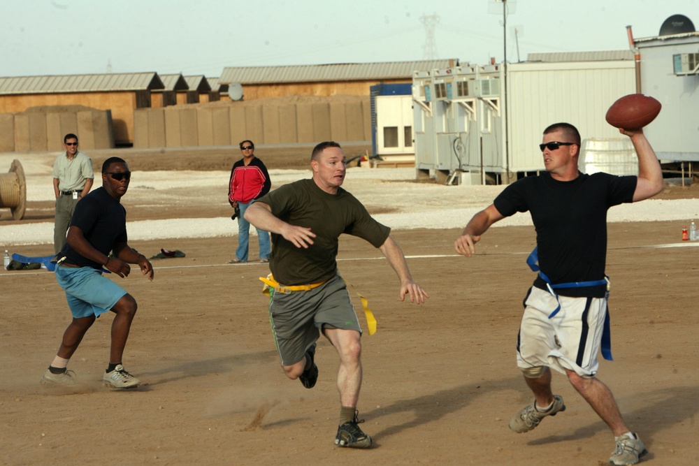 Regimental Combat Team 1, Team 2 takes Turkey Bowl at Camp Ramadi