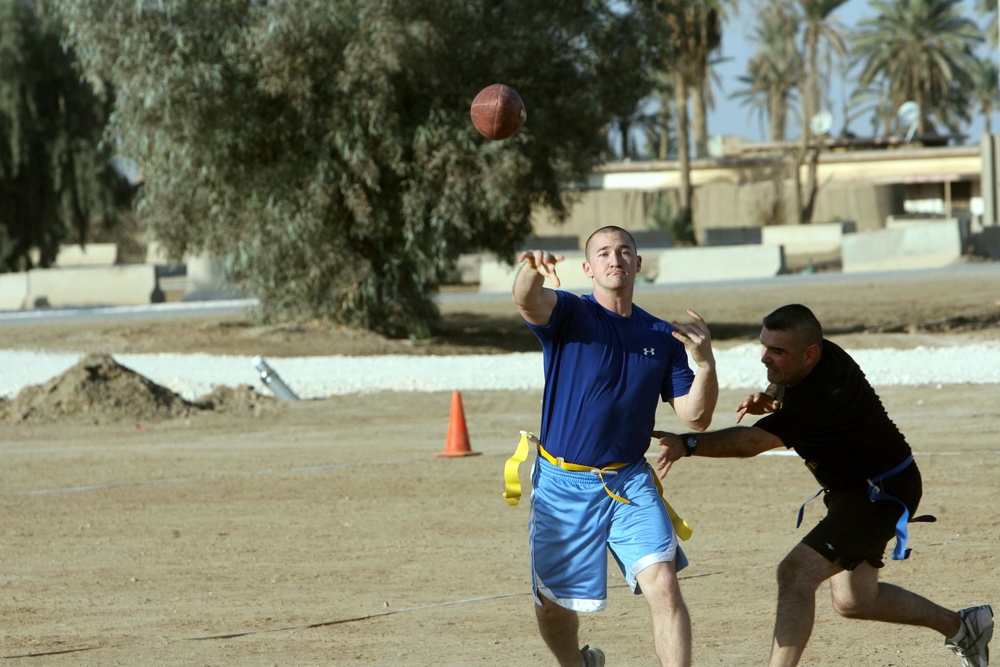 Regimental Combat Team 1, Team 2 takes Turkey Bowl at Camp Ramadi