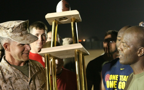 Regimental Combat Team 1, Team 2 takes Turkey Bowl at Camp Ramadi