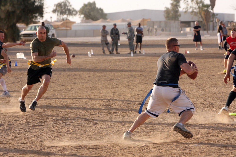 Regimental Combat Team 1, Team 2 takes Turkey Bowl at Camp Ramadi