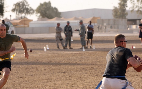 Regimental Combat Team 1, Team 2 takes Turkey Bowl at Camp Ramadi