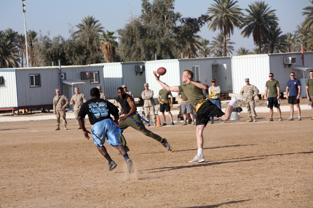 Regimental Combat Team 1, Team 2 takes Turkey Bowl at Camp Ramadi