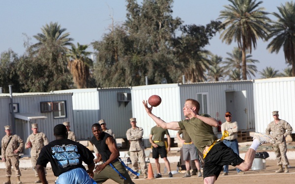 Regimental Combat Team 1, Team 2 takes Turkey Bowl at Camp Ramadi