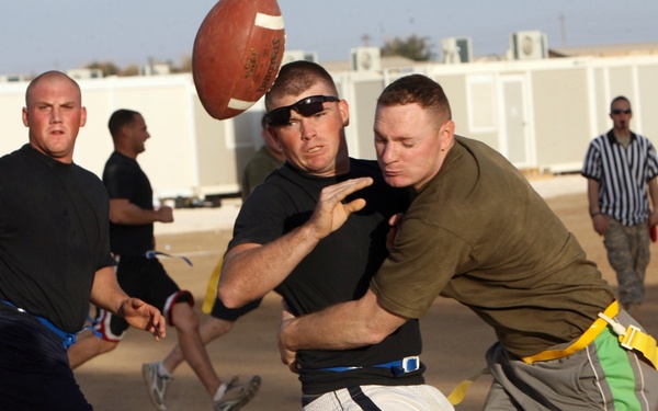 Regimental Combat Team 1, Team 2 takes Turkey Bowl at Camp Ramadi