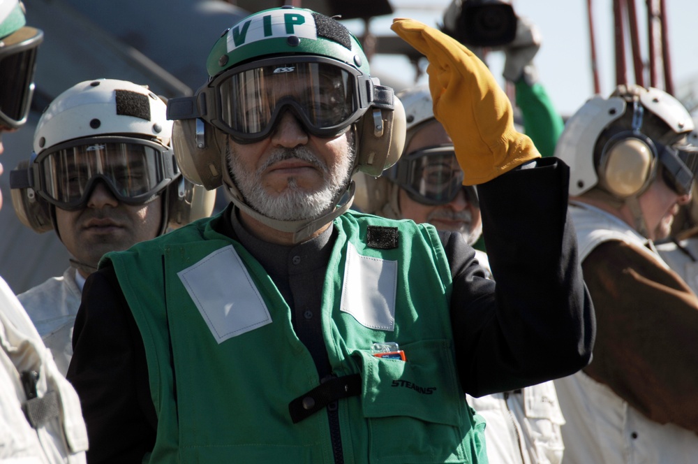 President of Afghanistan Visits USS Theodore Roosevelt