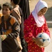 Community Policing in Shay'k Sa'ad, with soccer balls