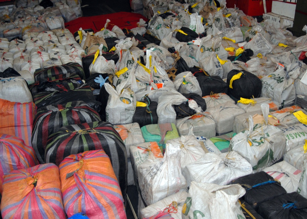 Seized drugs on USS Samuel B. Roberts