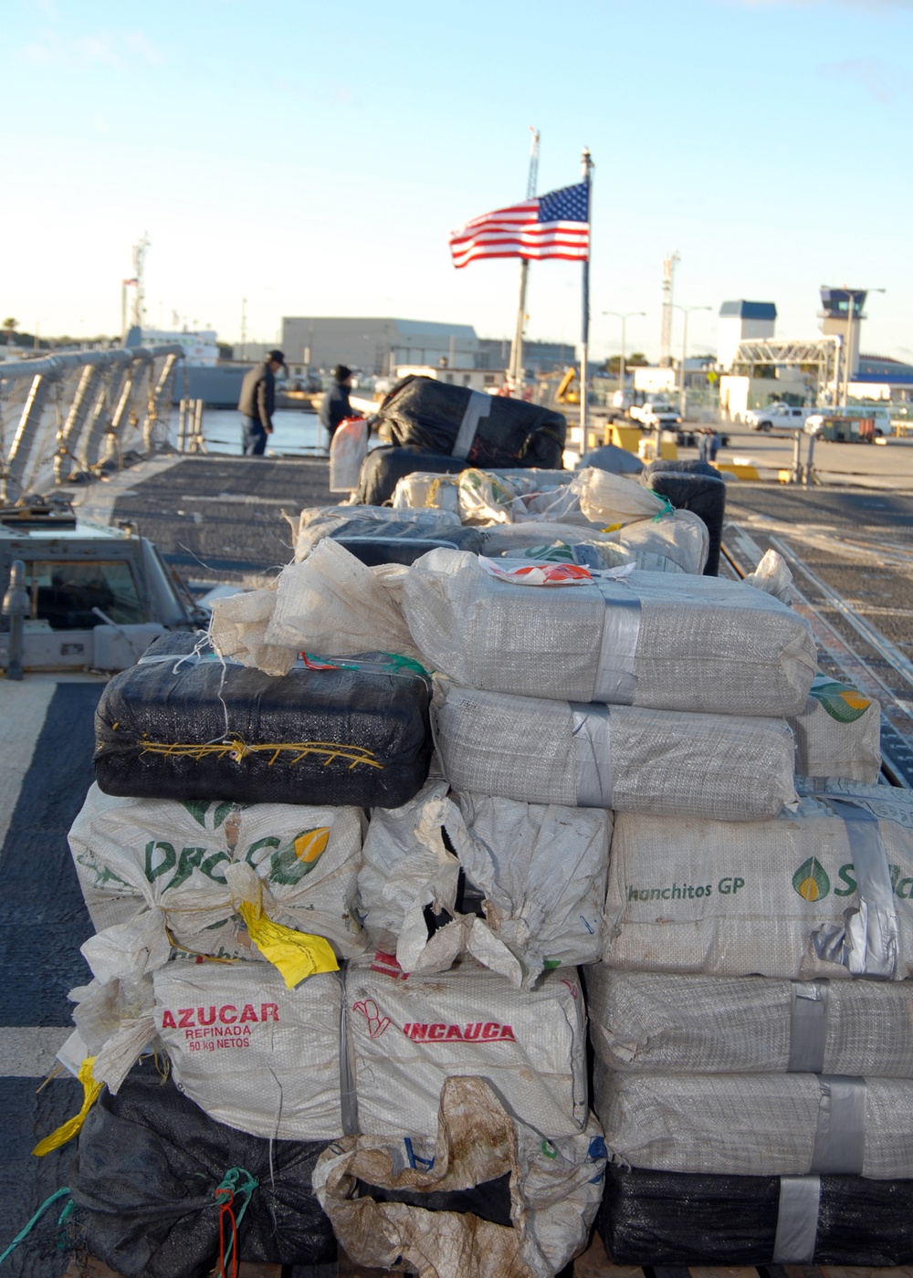 Seized drugs on USS Samuel B. Roberts