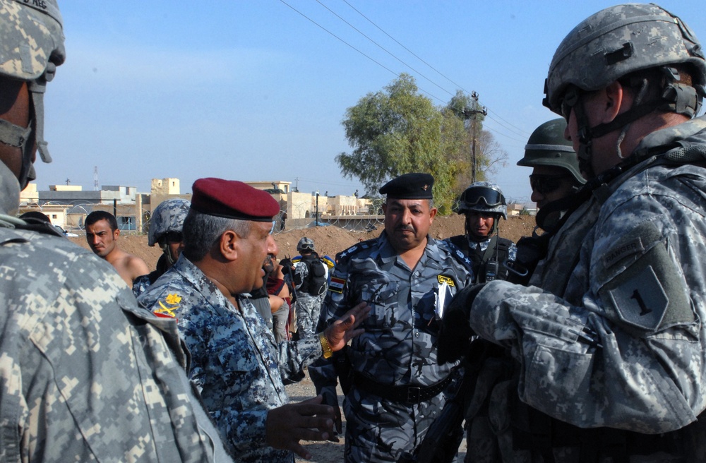 Iraqi National Police recruit in Ninewa province