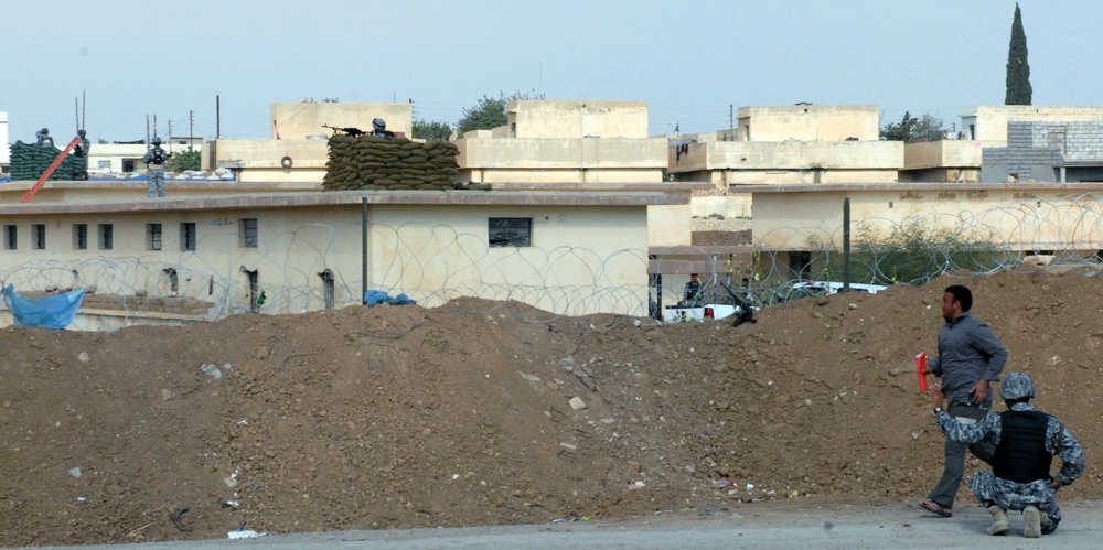 Iraqi National Police recruit in Ninewa province