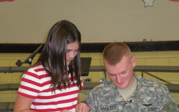 PFC. Meets Pen Pal