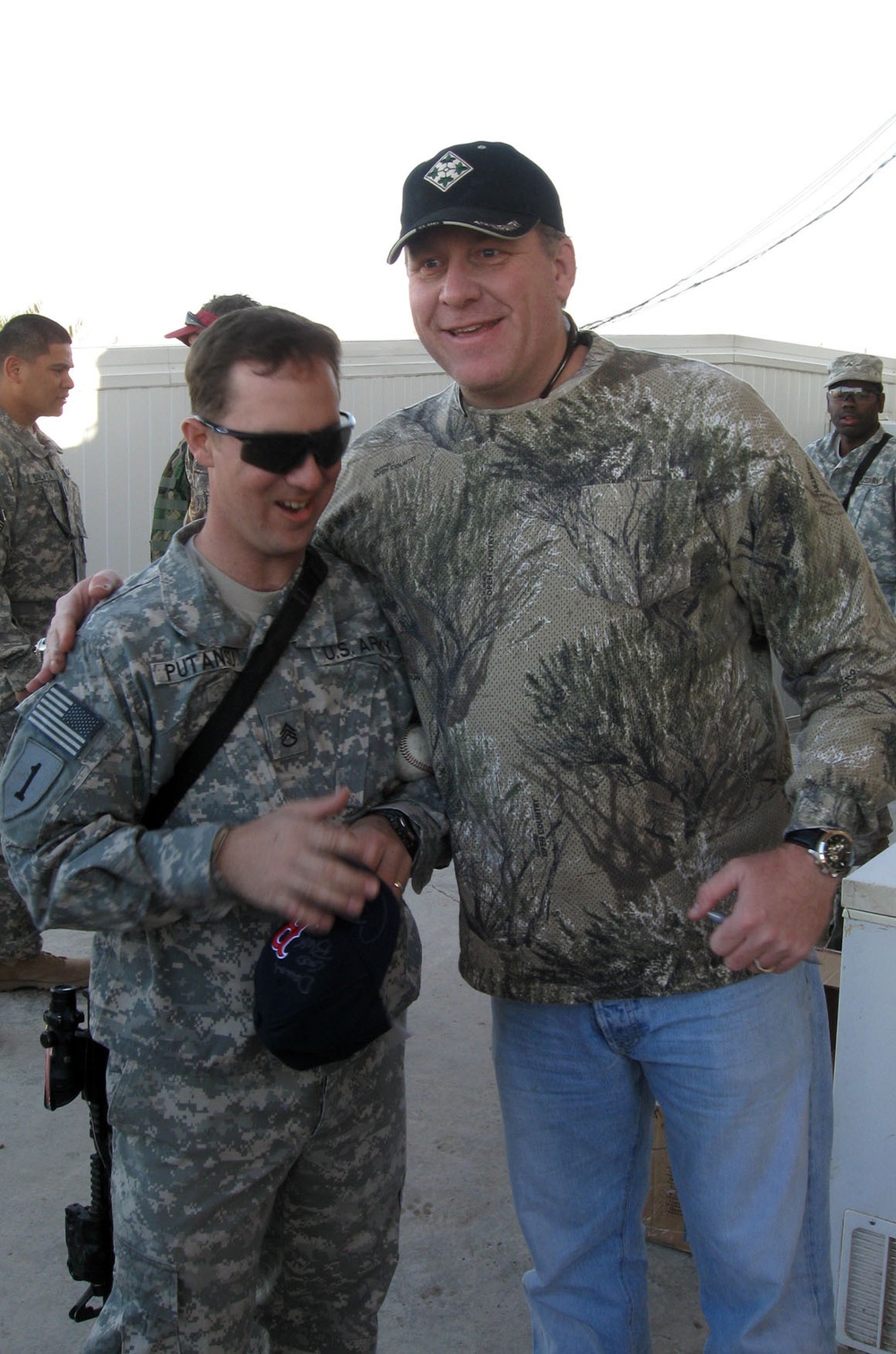 Headhunter Troop gets visit from hurler