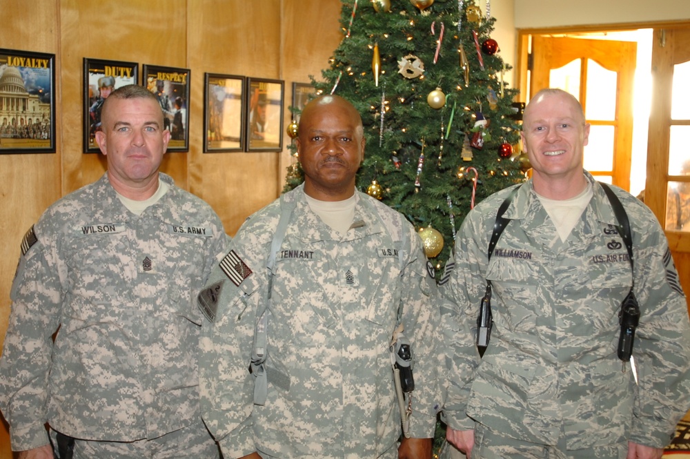 Command Sgt. Maj. Wilson Visits Joint Base Balad