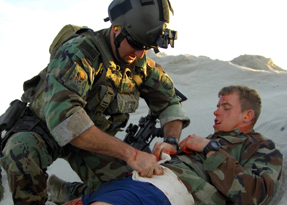 Casualty assistance and evacuation scenario