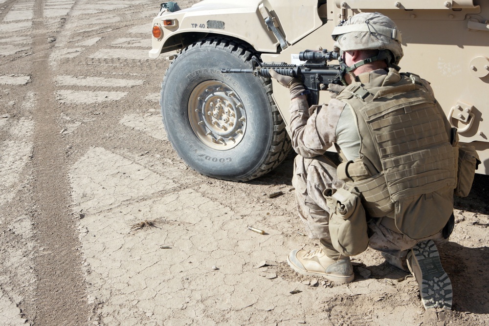 Live-fire Training outside of Camp Bastion