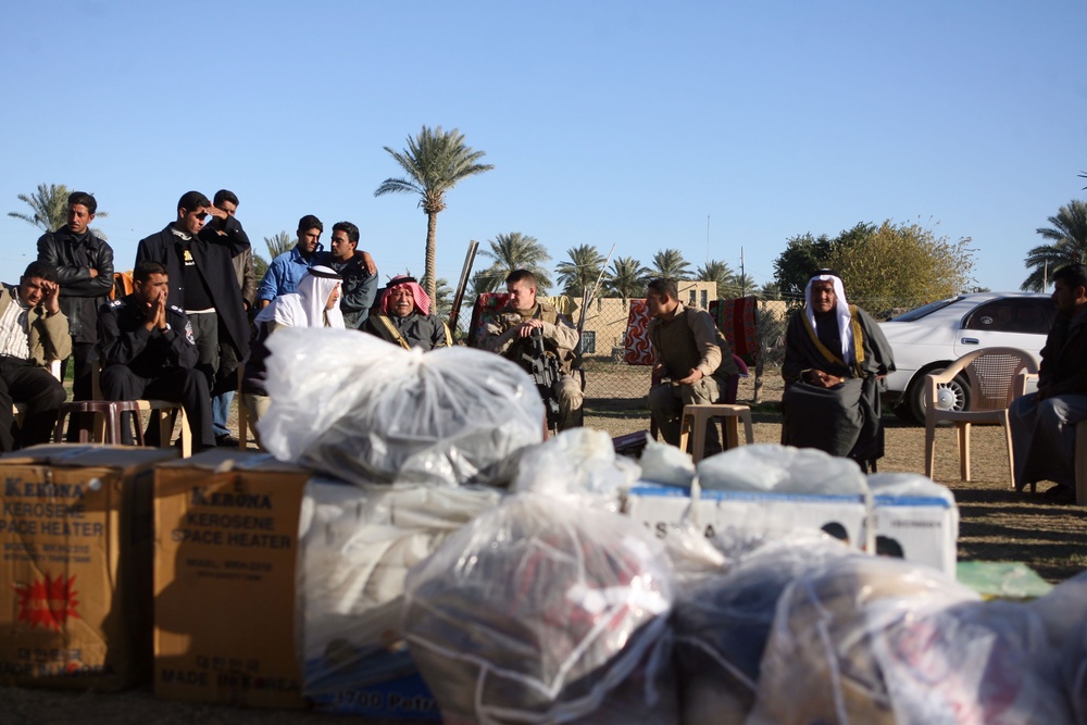 Suspect in death of Iraqi policeman detained; Marines, IPs visit family