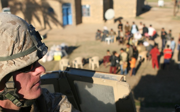 Suspect in death of Iraqi policeman detained; Marines, IPs visit family