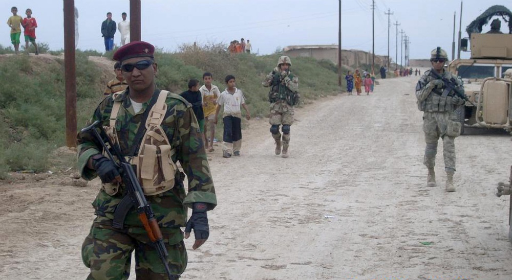 Department of Border Enforcement personnel and American troops ground smuggling operations