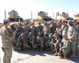 Multi-National Division-Baghdad Soldiers send Season's Greetings back to families