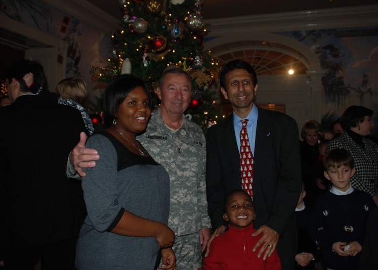 Season's greetings from the Governor's Mansion - Governor and Mrs. Bobby Jindal honor families of deployed Guardsmen