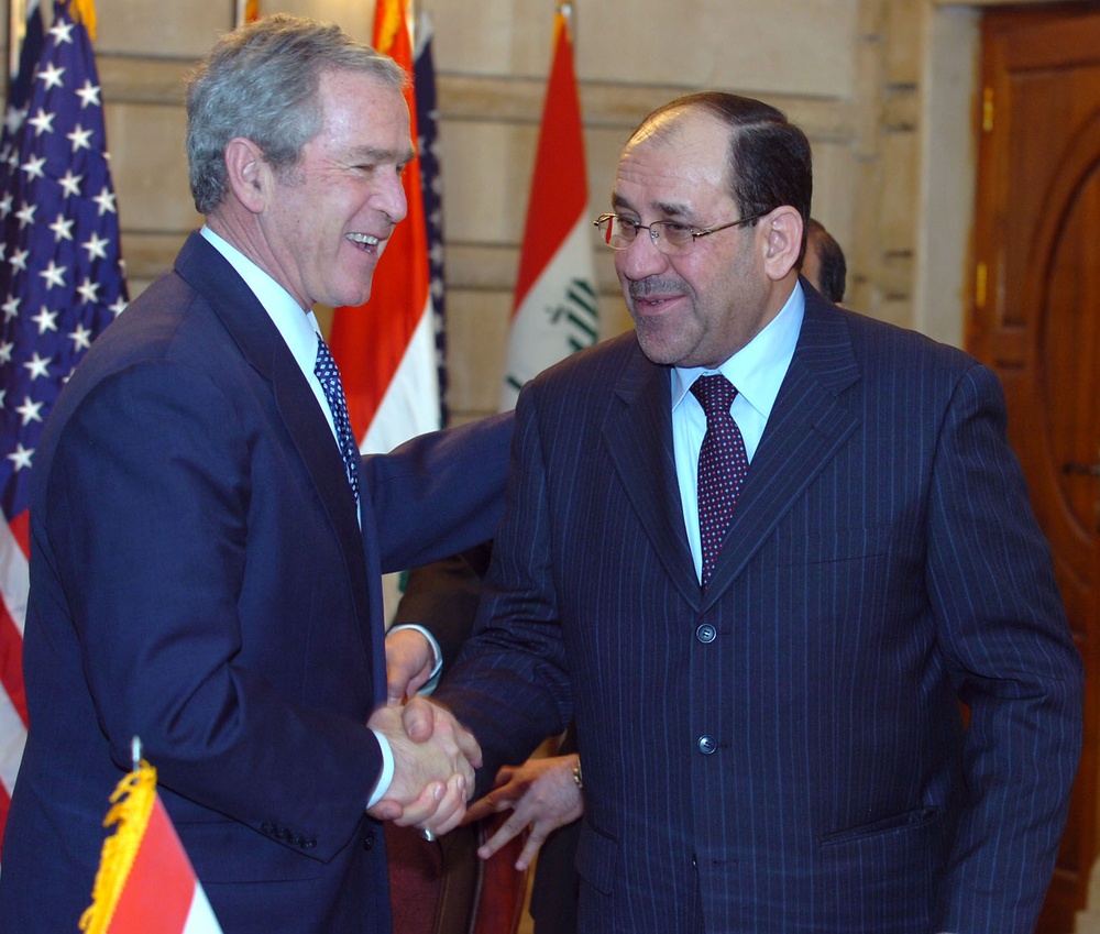Bush Visits Iraq, Meets Maliki