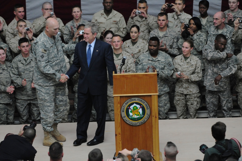 President Bush Visits Iraq