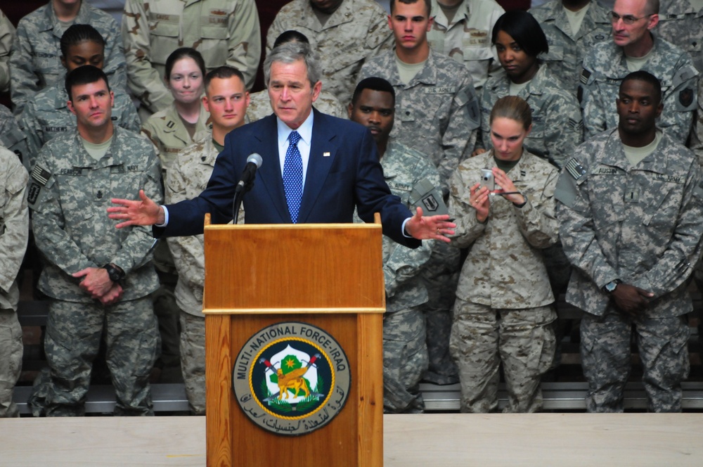 President Bush Visits Iraq