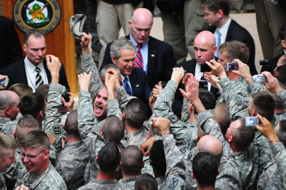 President Bush Visits Iraq