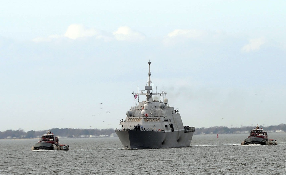 USS Freedom arrives at Naval Station Norfolk