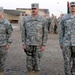 716th Military Police Battalion Command Sergeant Major hands over reins during ceremony