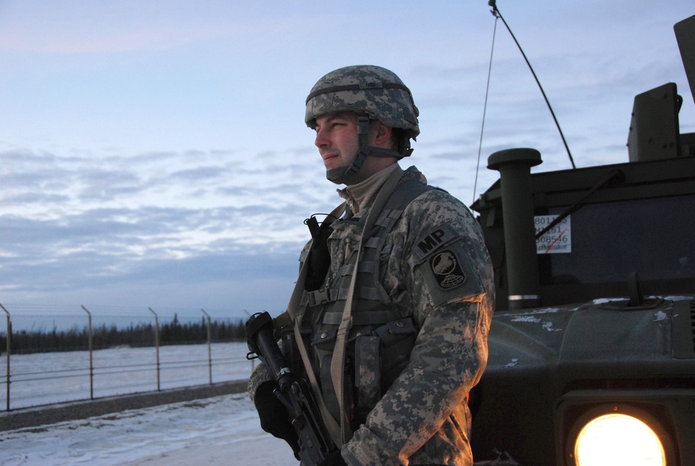 Cold commitment - Army Guard military police protect missile defense facility in subzero temperatures
