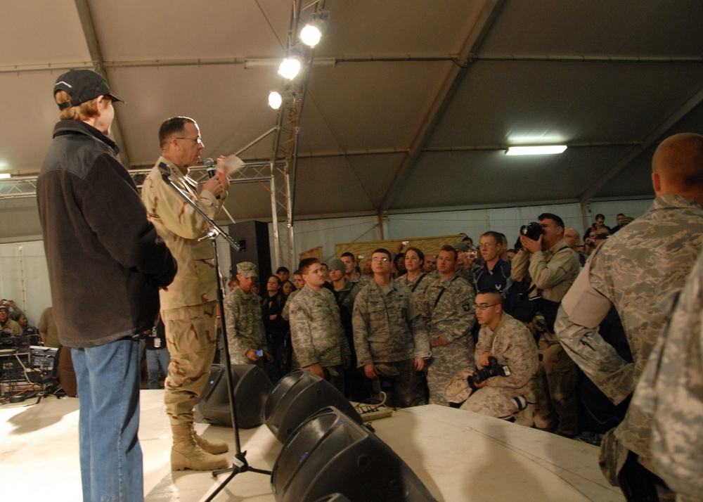 USO Concert at Kandahar Air Field