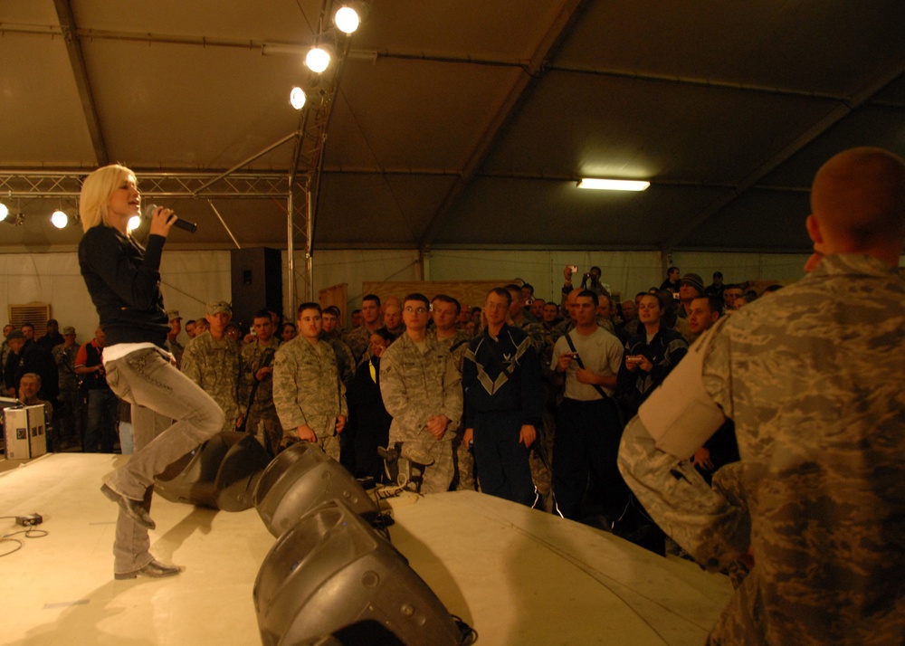 USO Concert at Kandahar Air Field