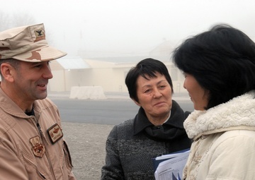 Members of Kyrgyzstan's Parliament Visit Manas Air Base