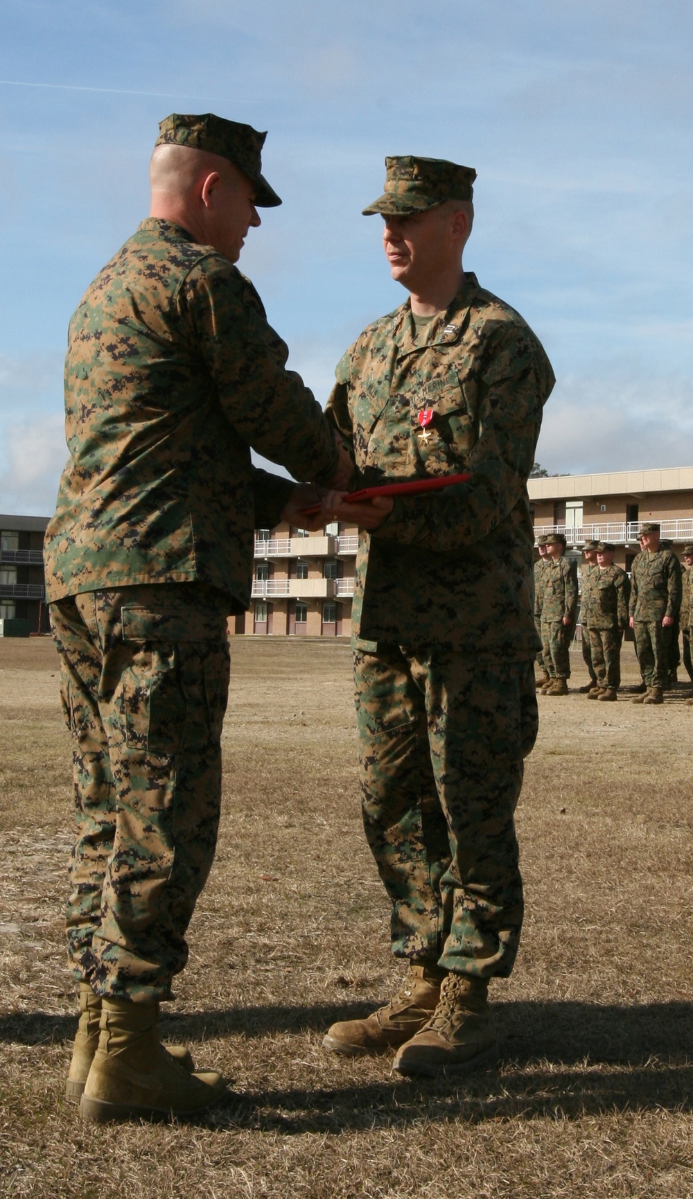 Marine Awarded Bronze Star With Combat Distinguishing Device