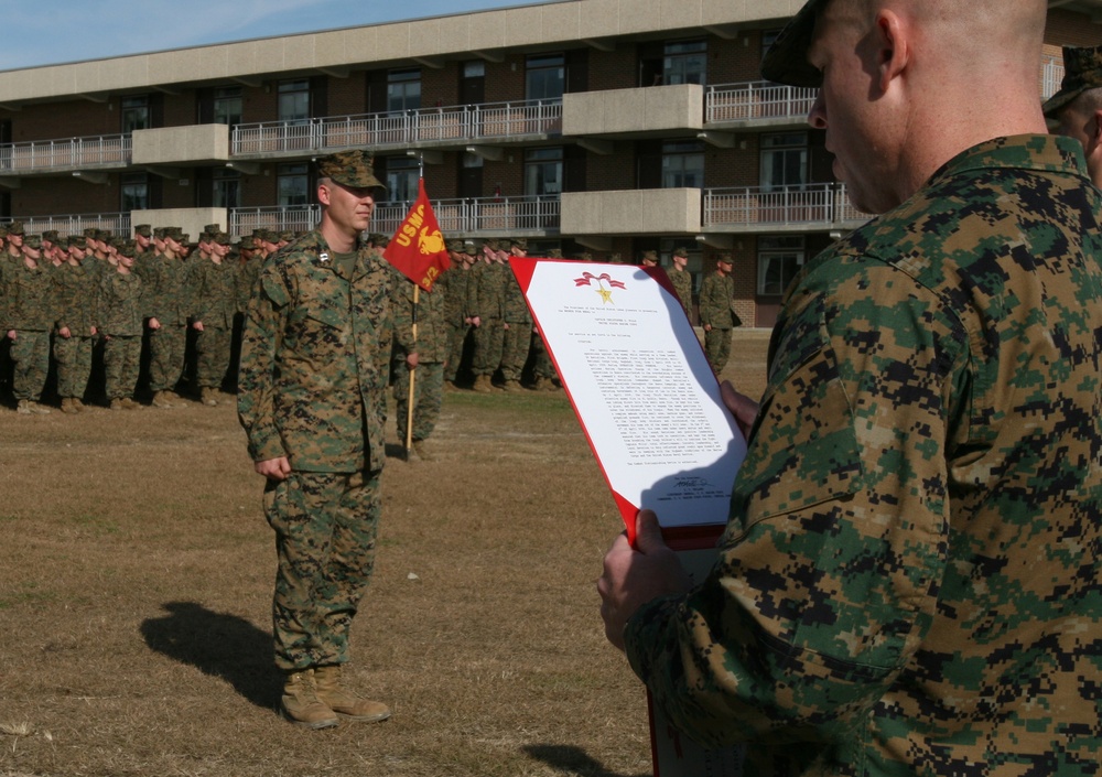 Marine Awarded Bronze Star With Combat Distinguishing Device