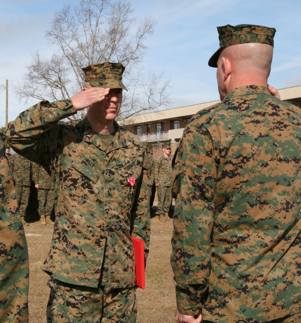 Marine Awarded Bronze Star With Combat Distinguishing Device