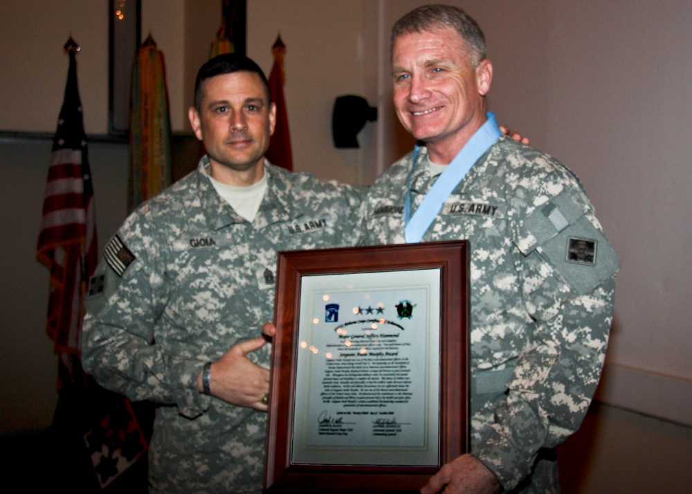 Forty Multi-National Division-Baghdad Soldiers welcomed into Sgt. Audie Murphy Club