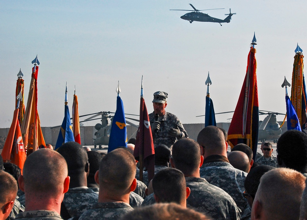 Sgt. Maj. of the Army Preston visits 4th Combat Aviation Brigade, Camp Taji