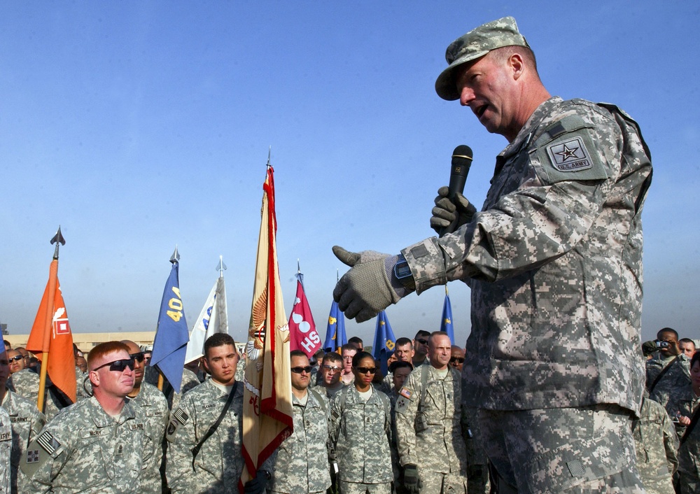 Sgt. Maj. of the Army Preston Visits 4th Combat Aviation Brigade, Camp Taji