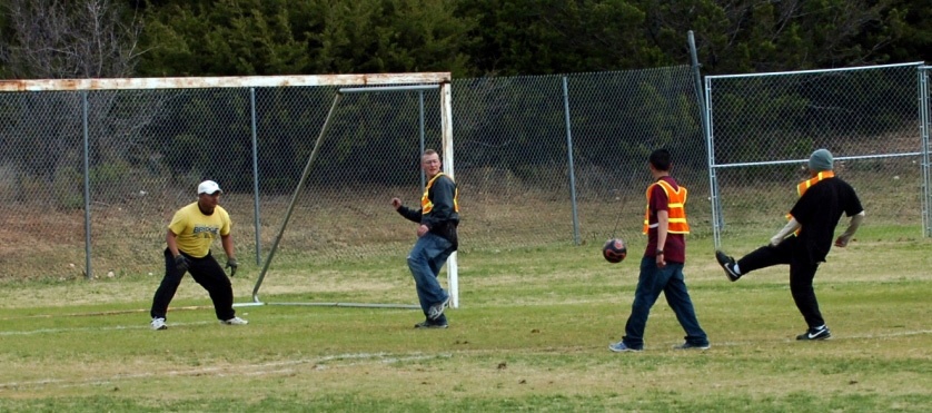 'Red Dragons' treat Soldiers; Families to a sports day