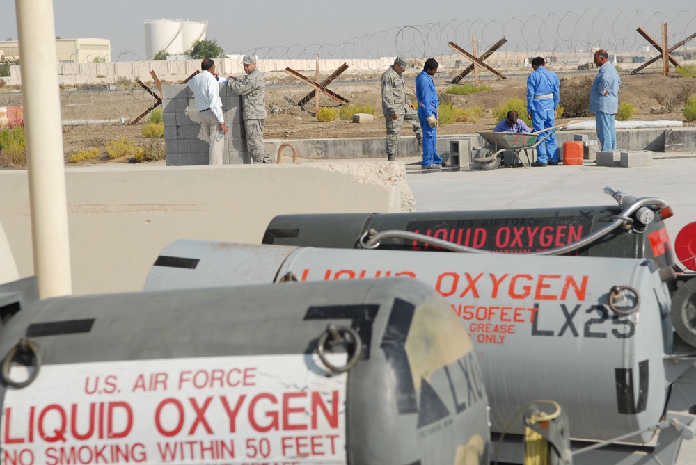 Deployed Wing Welcomes New Oxygen Storage Facility