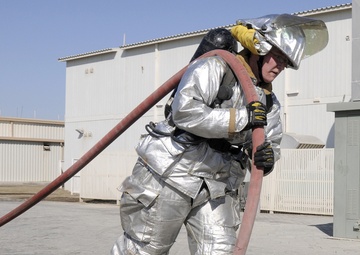 Deployed Airmen Get Glimpse of Firefighters' Lives