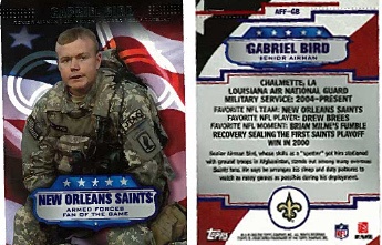 Louisiana Airman of the Year featured on NFL trading card
