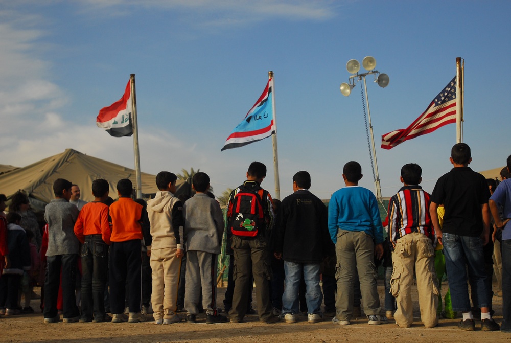 Victory Base Complex holiday celebration