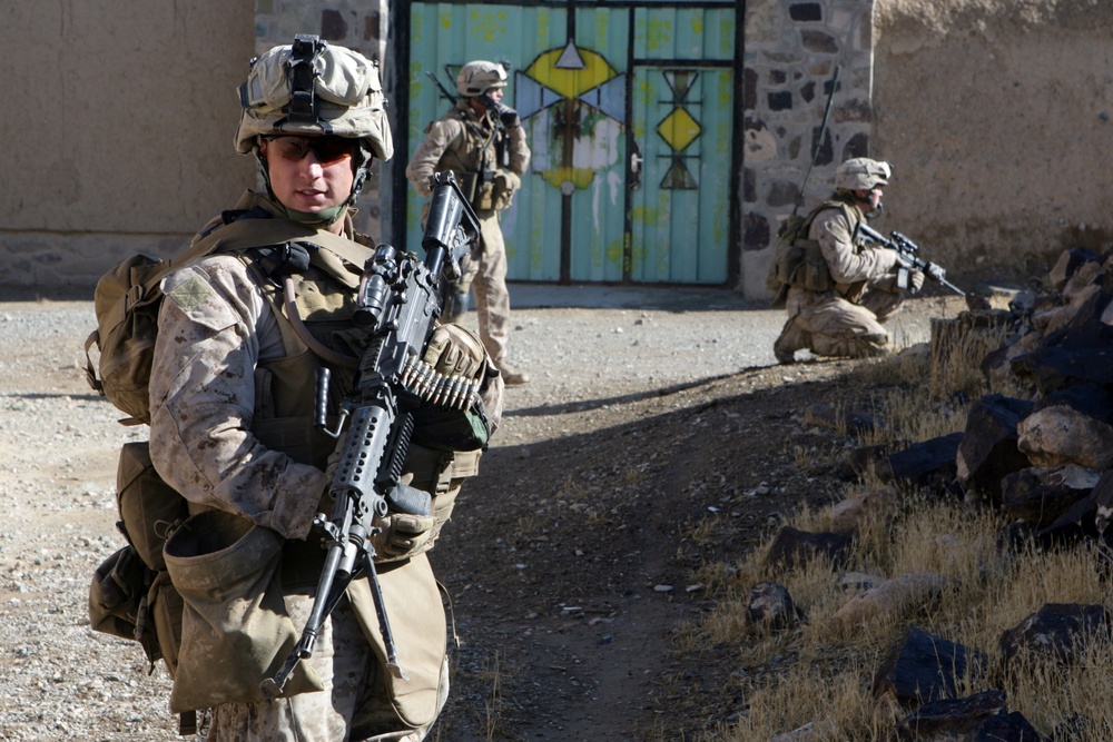 Marines patrol Helmand province