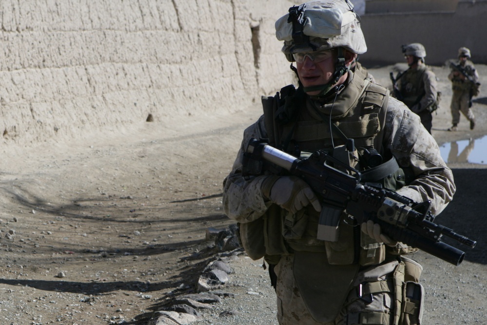 Marines patrol Helmand province