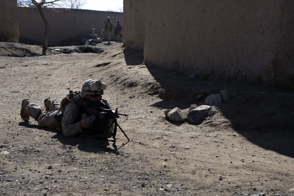 Marines patrol Helmand province