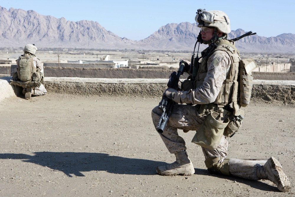 Marines patrol Helmand province