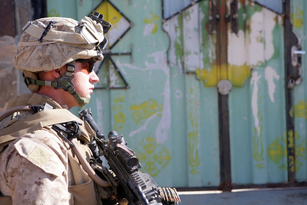 Marines patrol Helmand province